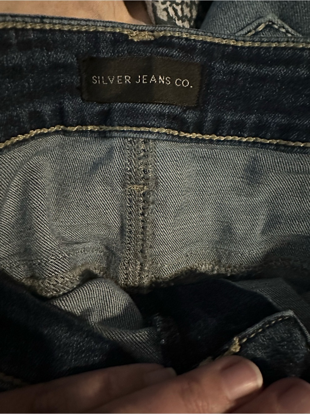 Distressed Dark Blue Denim Shorts with Flag Pockets - Picture 5 of 6